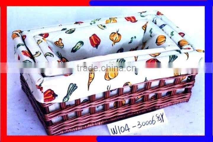 hot sale high quality willow baby basket