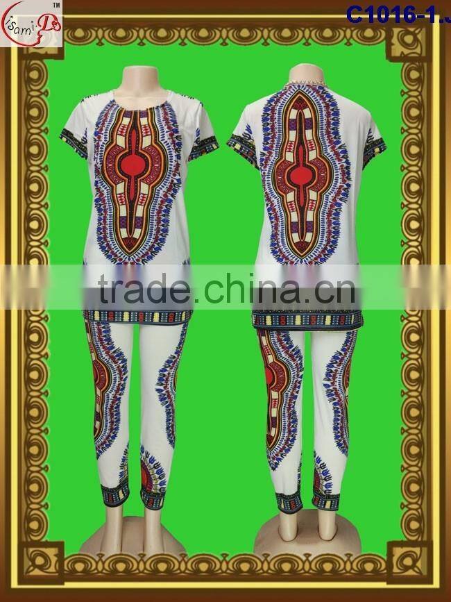New milk fiber fashion women cl1016 African clothing women suit with low price high quality wholesale