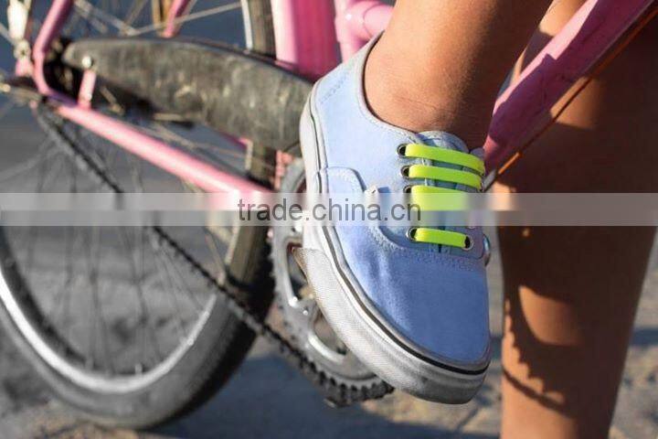 Colorful patented elastic shoelaces, No tie silicone shoelaces, Fashionable shoelaces rongjiamei