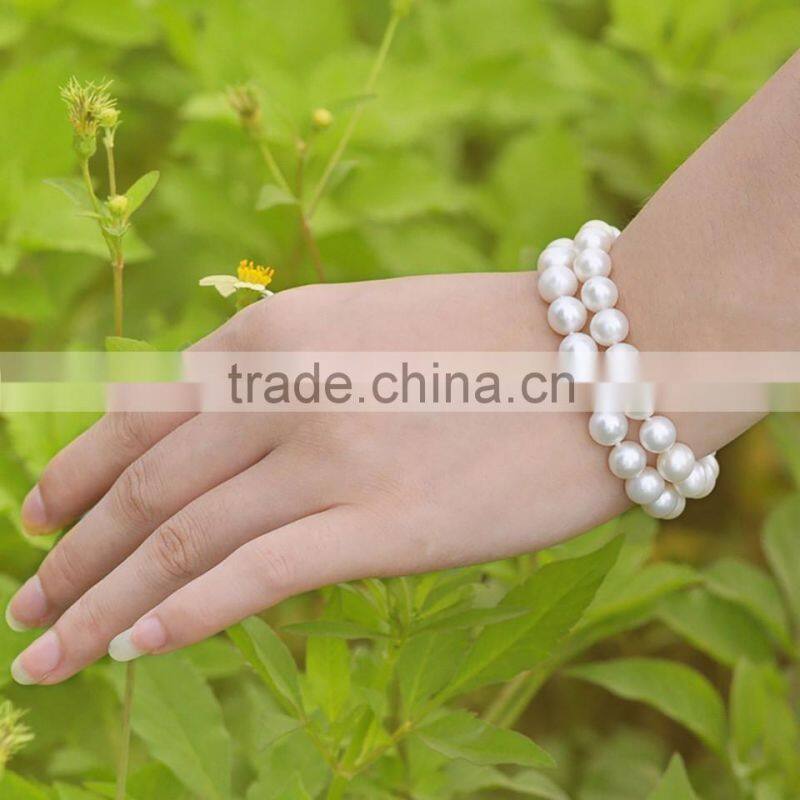 2016 two rows friendship bracelets with freshwater pearl natural freshwater pearl bracelet latest design