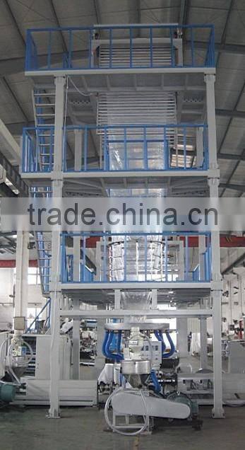 UTO Brand blown extruder, !High Speed Rotary Die Head Film Blowing Machin three layer co-extrusion film blowing machine