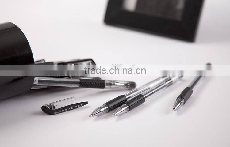 Promotional Plastic 0.5 mm gel pen Black Red Blue Office Stationery pens