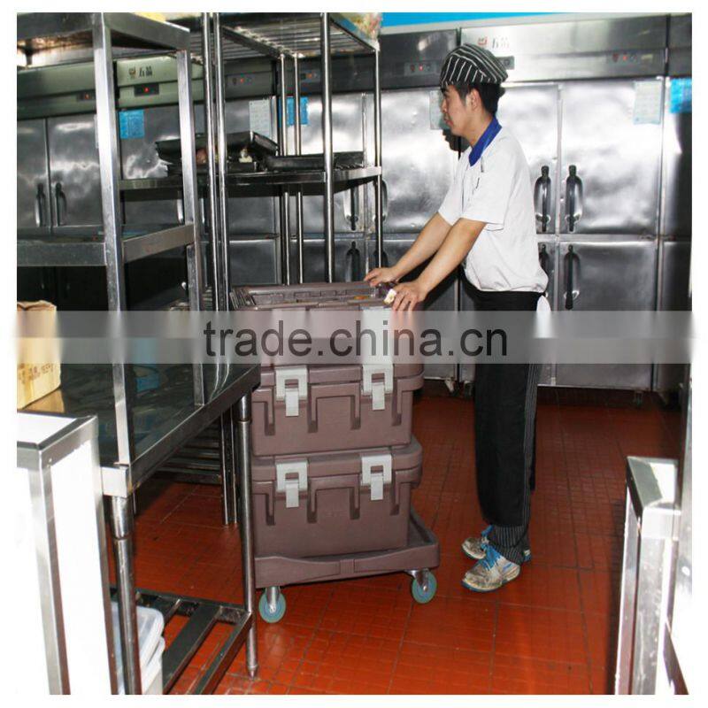 Plastic Food pan container 24L, with stainless steel pans for preserving hot food