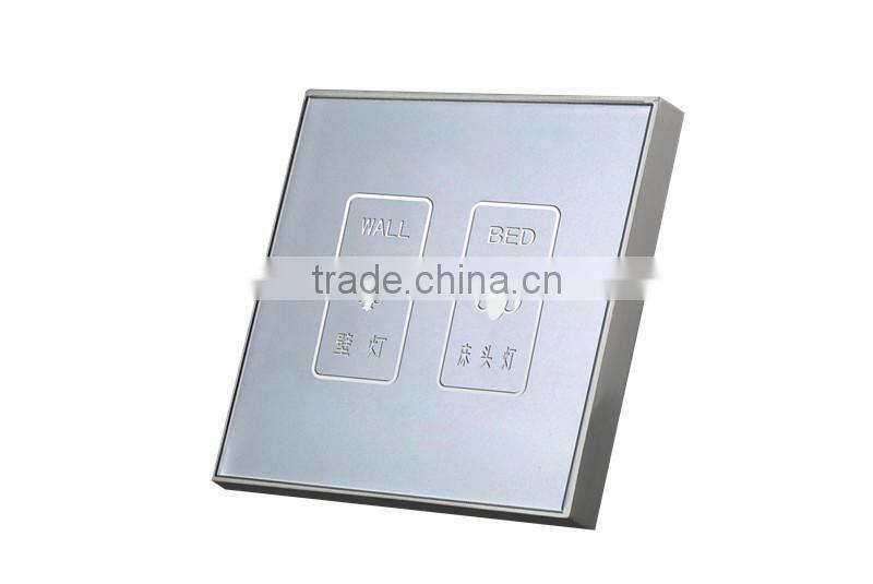 hotel switch TWO LINE wall touch switch door bell switch light control switch push button