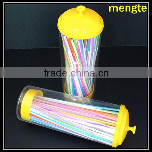 striped colorful flexible disposbale plastic PP drinking straws