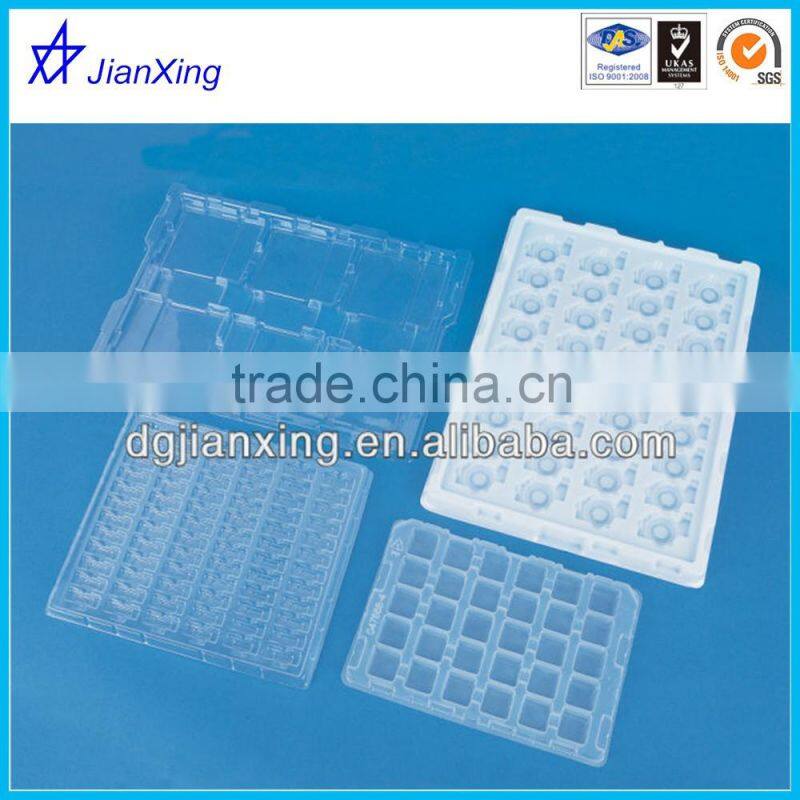 Custom electronic parts blister plastic packaging tray
