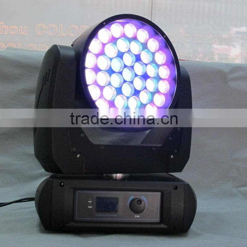 37*12w LED zoom washer RGBW 4 in 1 cree led stage light