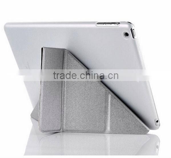 Pu leather three folder Transformers case for tablet For ipad air case D0107