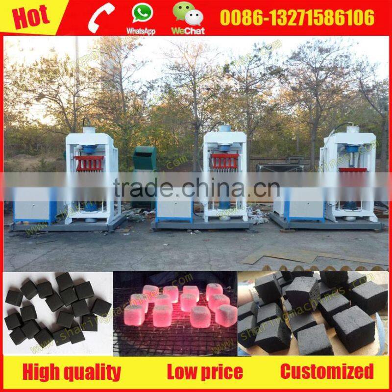 Professional hydraulic coconut shell shisha charcoal making machine with 5% discount