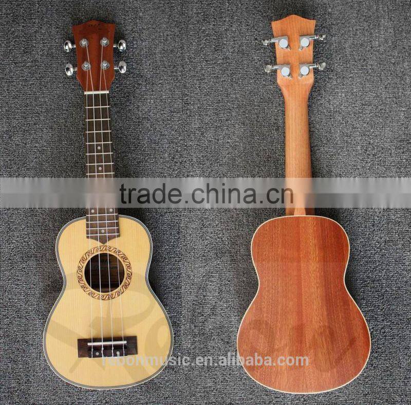 weifang rebon 21 size spruce sapele wood ukulele