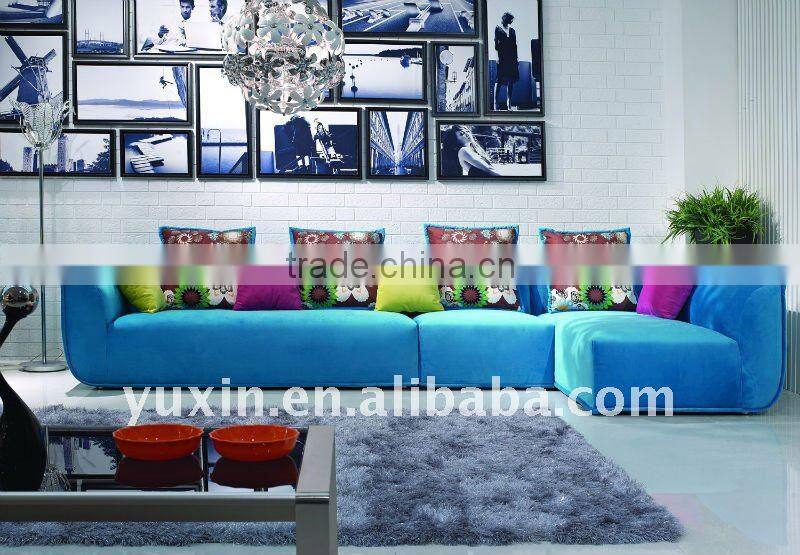 New model bright-colored fabric sofa set,living room sofa set designs