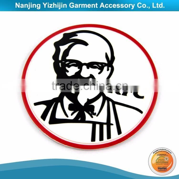 Black & Yellow PVC Brand Logo Embossed Clothing Label