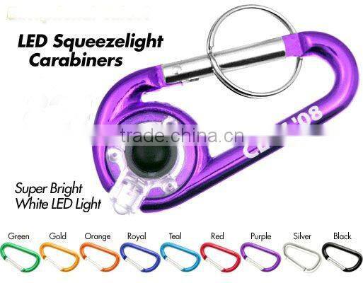 EVA Aluminum Alloy Metal Bag Carabiner Hook With Strap