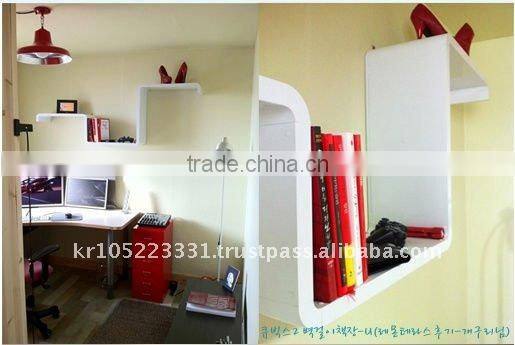 Moden assembling wall shelf