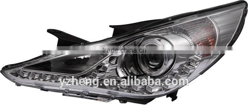 car accessories for hyundai sonata 2011 up angel eye light bar head lamp modified head light (ISO9001&TS16949)
