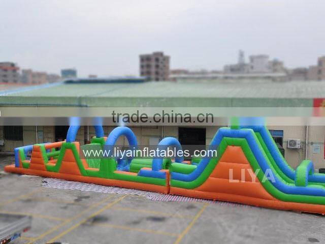 2016 hot sale giant inflatable obstacle course game equipment for children and adult