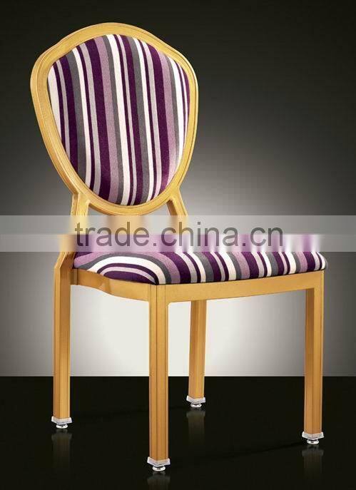 E-001 High grade restaurant canteen chairs with aluminium legs