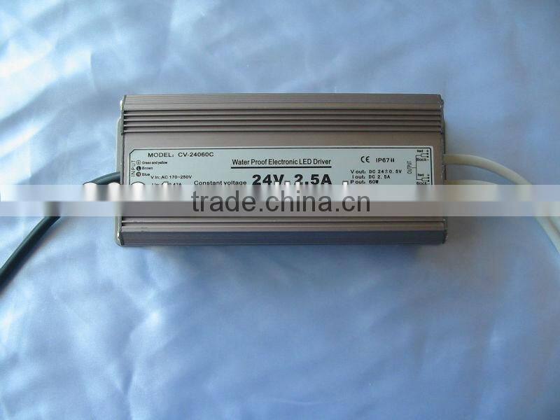 led driver constant voltage 12V 60W IP67 design