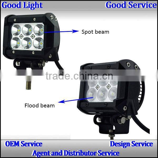 2014 hot sales 6inch 18W led light bar prices for off road 4x4 accessory