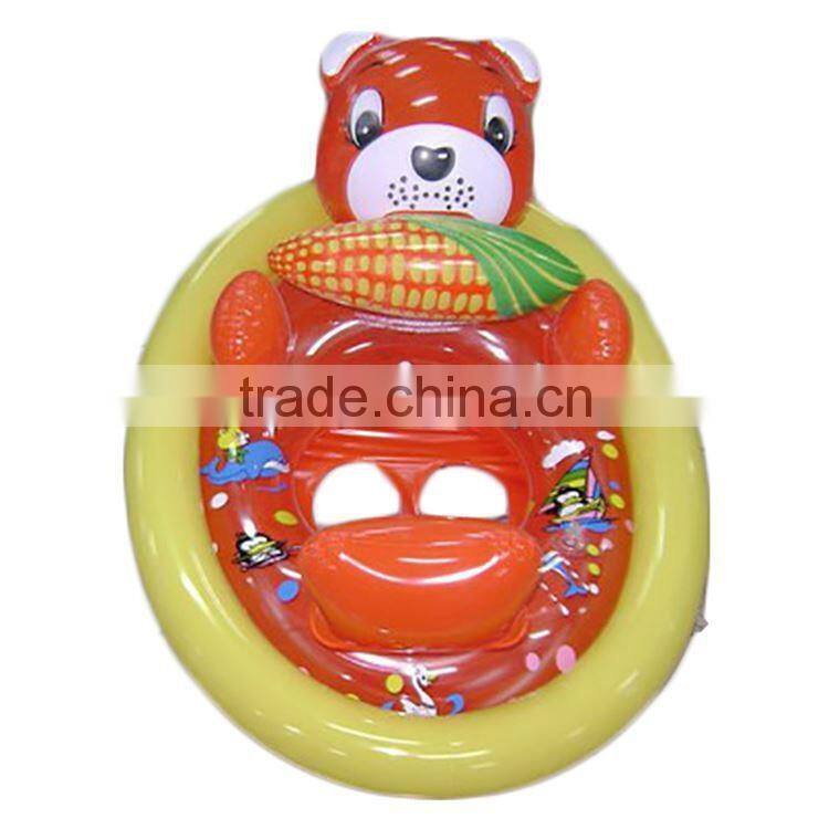 bear shaped inflatable see me sit pool ride for preschool kids,see me sit swimming tube