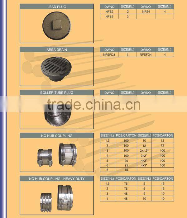 ASTM A888 Malleable Cast Iron Pipe Fitting