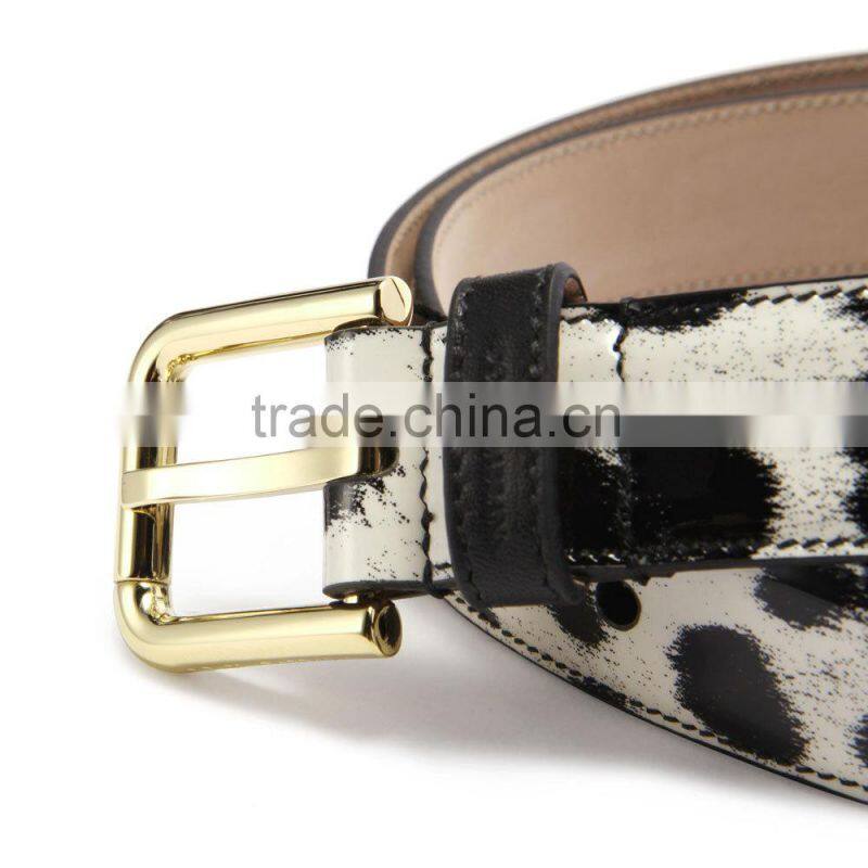 OEM shiny gold plated metal pin buckle 24mm