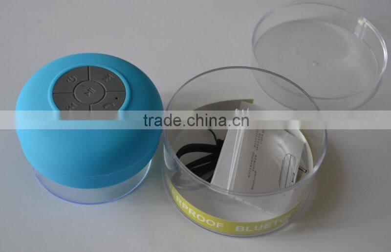 Mini Ultra Portable Waterproof Bluetooth Wireless Stereo Speakers with Suction Cup for Showers Bathroom