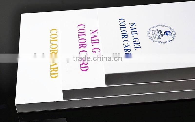 216 colors Nail gels color card with good price high quality