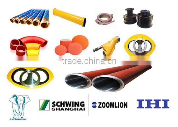 Concrete pump s-valve swing valve