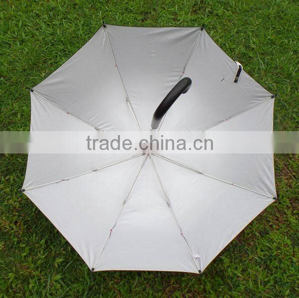 heat transfer silver uv protection printed umbrella