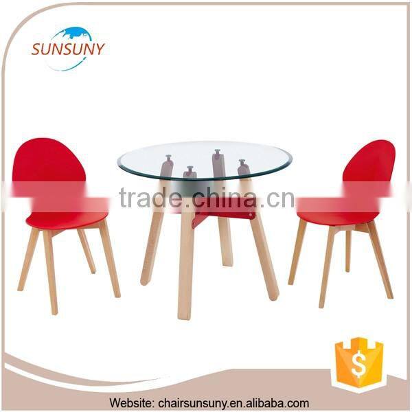 Fancy design china gold supplier wooden dining table set rustic