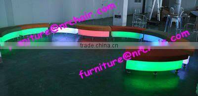 shanghai commercial furniture wholesale acrylic led lighted lounge snake sofa