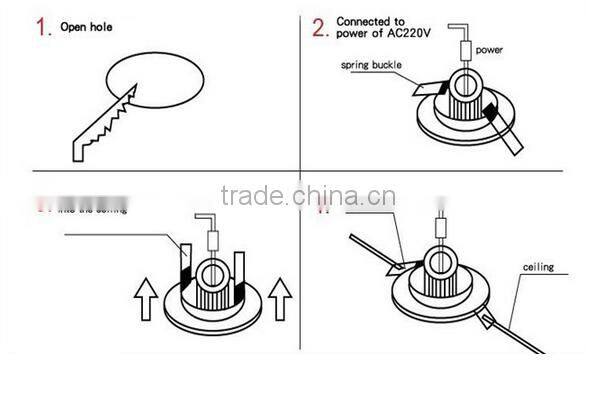 Dimmable led downlight 7w waterproof led downlight recessed downlight 2800~6500k