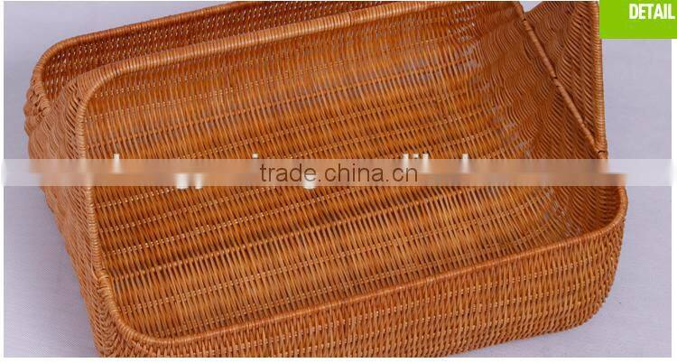 Natural rattan woven fruits basket