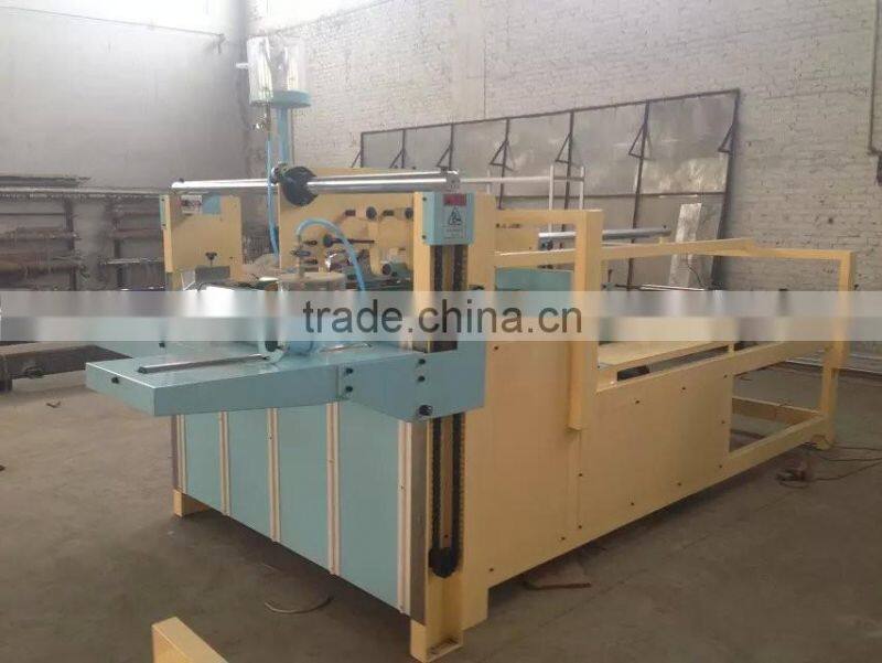 Semi-auto corrugated paperboard folder gluer machine carton making machine/Speed of machinery:0-60m/min