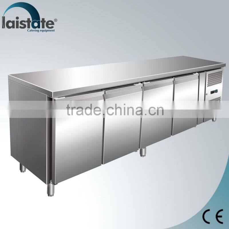 4 Solid Door Ventilated Refrigerated Workstation