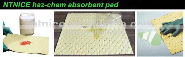 100% PP Melt Blown Non woven chemical absorbent pad