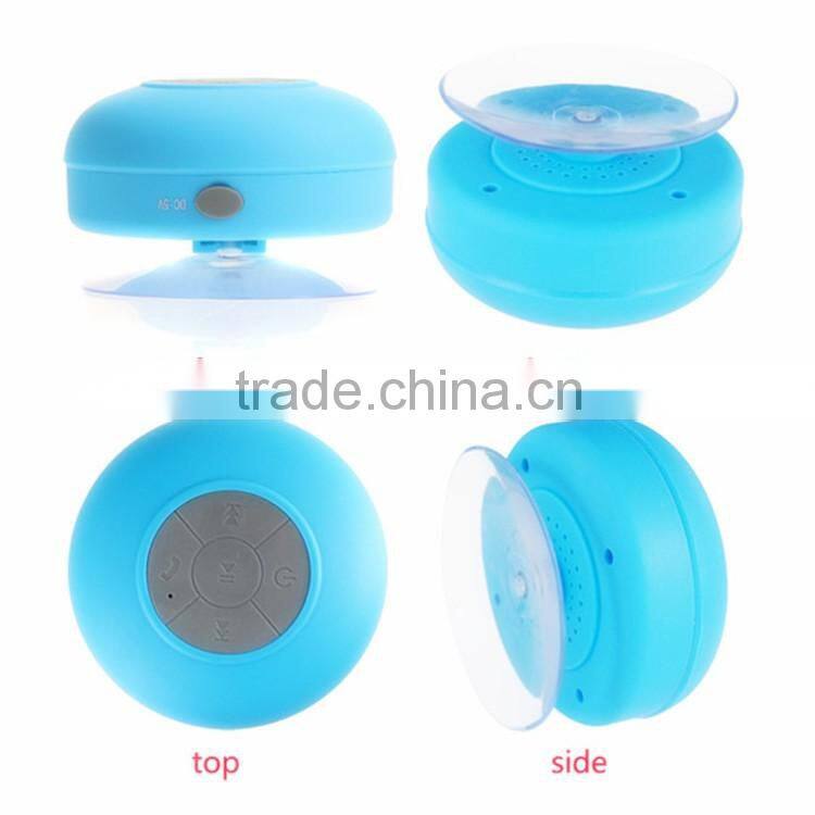Wireless Stereo Shockproof Shower Waterproof Bluetooth Speaker With Suction Cup For Bathroom,Car,Outdoor Use