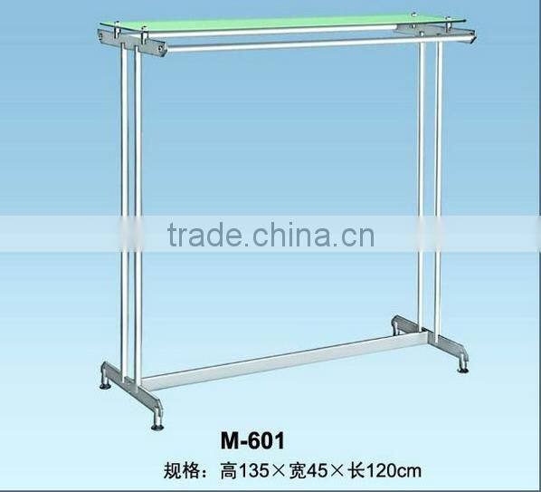 stainles steel stand racks for clothes chain shop