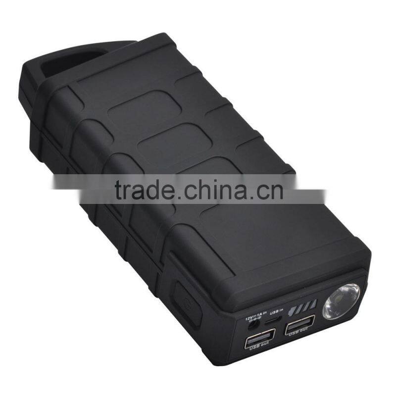 Built In 10000mAh 37WH Power Bank Car Portable Jump Starter