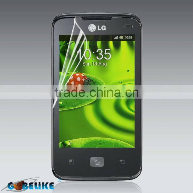 Hot selling !! Anti-scratch PET mirror screen protector for LG E510 screen film