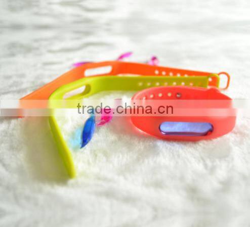 2016 hot selling silicone bracelet no harm outdoor and indoor mosquito repellent
