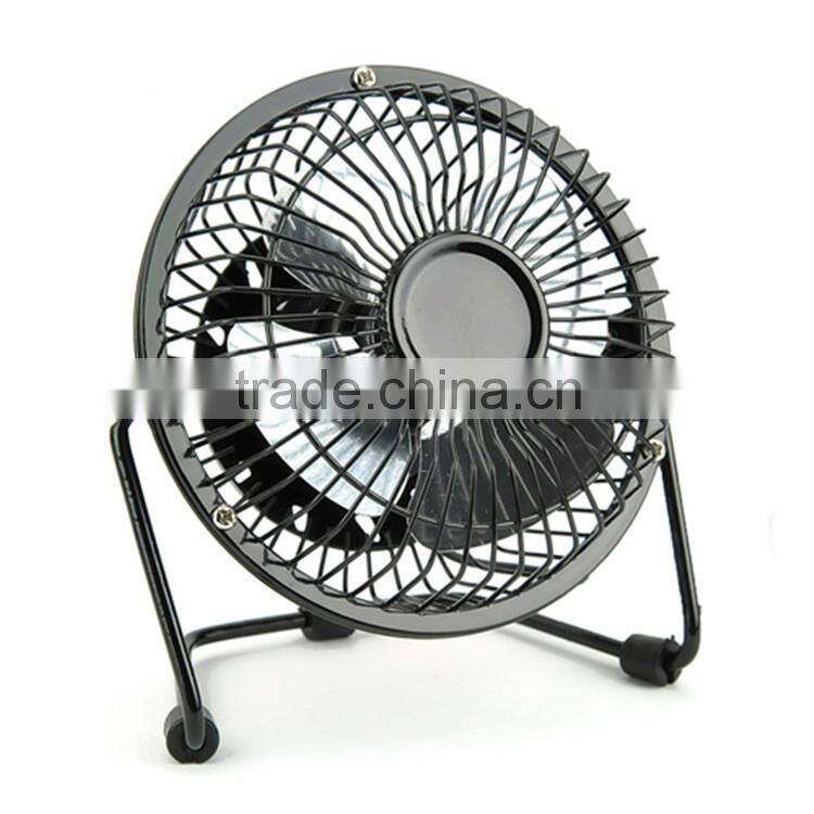 USB mini desk cooler fan quietness metal computer laptop PC plug charge fans