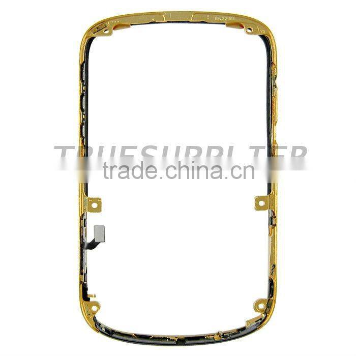 Diamond Bezel Faceplates Cover Housing Golden for Bold 9900