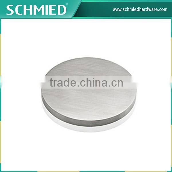 Stainless steel Railing Round Satin base plate in satin finish