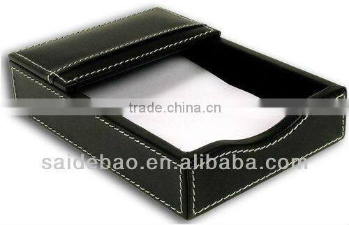 Leather memo case /memo holder