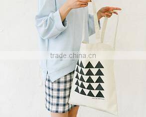 Korean original simple letter small fresh cotton shopping bag,canvas shopping bag