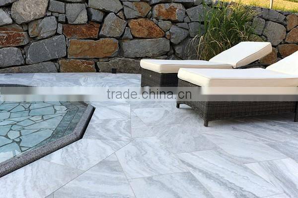 Polished Dark Emperador Marble Mosaic Picture