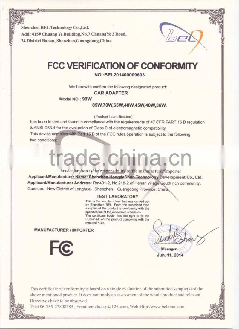 HUNDA DC Adapters Charger 16V 6.5*4.4mm