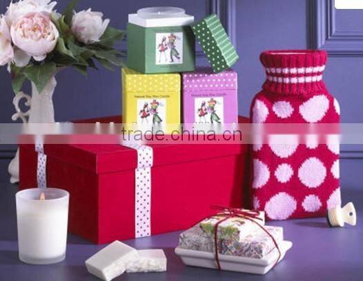 Romantic Scented Soy Wax Candle in glass jar with gift box